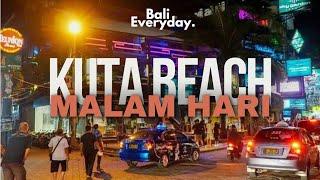 suasana malam hari di jalan pantai Kuta Bali #kutabeachbali #bali @bali.everyday