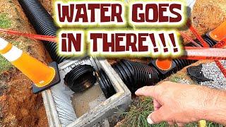 HOW TO INSTALL A STORM WATER SYSTEM, I LEARNED THE HARD WAY!!!