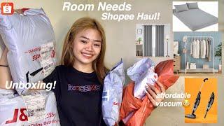 8.15 UNBOXING AFFORDABLE ROOM NEEDS SHOPEE HAUL! | Worth it ba? | Krishia Diaz