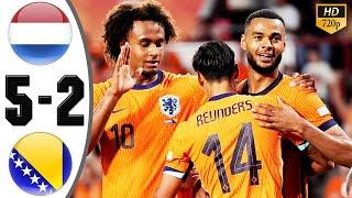 Netherlands vs Bosnia & Herzegovina 5-2 Highlights & All Goals 2024 HD