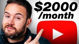 How I Made $2,000/Mo on YouTube... Without Making Videos