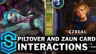 Piltover and Zaun Card Special Interactions - Jinx, Ezreal, Heimerdinger, Teemo etc