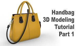 Handbag 3D Modeling Tutorial with Rhino 7 (Part 1) #221