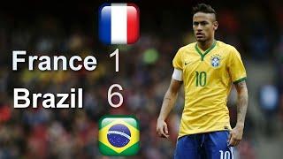 Neymar Is Magical! France vs Brazil (1-6) Full Review