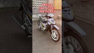 RESTORASI PROJECT SUZUKI SHOGUN 125 oldBEFORE ~ AFTER | bengkel restorasi yogyakarta