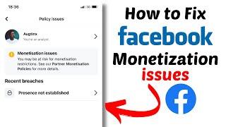 Fix - Presence Not Established | Facebook Page Monetisation Issues
