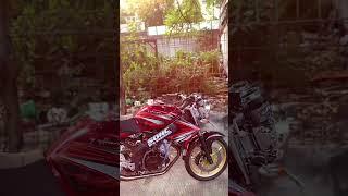 Cinematik modifikasi motor Vixion konsep ninja ss