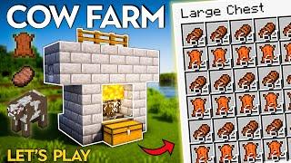 Minecraft: EASY AUTOMATIC Cow Farm in 1.20! | Let's Play Guide!