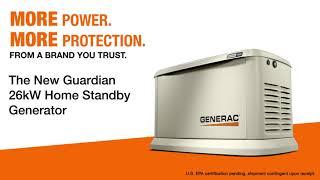 Introducing the Generac 26kW Guardian Series Home Standby Generator