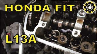 Жор масла. Замена маслосъёмных колпачков без снятия ГБЦ. L13A. Honda Fit. (#AvtoservisNikitin)