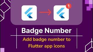 Add badge number to flutter app icon | Flutter Dynamic Icon Package | Package Explore | Badge Number