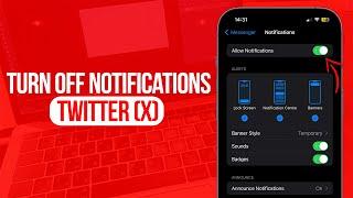 How to Turn Off Twitter (X) Notifications on iPhone | Full Guide