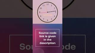 Analog Clock #javascript #html #css #design #website #shorts