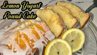 Lemon Yogurt Pound Cake - Lemon Yogurt Pound Cake From Scratch - Full Of Fresh Lemon Flavor! 