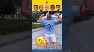 Famous Football Players Fake Challenge  #ronaldo #messi #neymar #mbappe #shorts