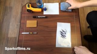 Тест Антигравийной пленки с покрытием SPARKS (Special Coating)