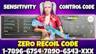 BGMI 3.5 UPDATE SENSITIVITY CODE | BGMI BEST SENSITIVITY SETTINGS | BGMI ZERO RECOIL SENSITIVITY