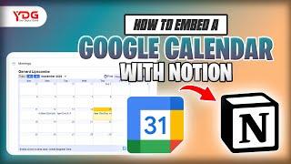 Embed a Google Calendar in Notion