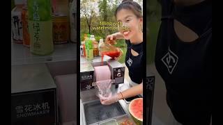 snow maker machine | snowflake ice cream | shaved ice cream | rolling ice cream | cutting ice cream