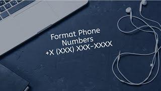 How to format different countrys phone numbers in Swift IOS