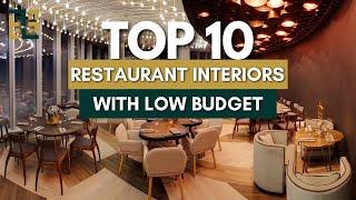 Top 10 Low Budget Restaurant interior Designs Ideas | Trending Restaurant Design Ideas 2024