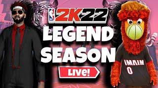 NBA 2K22 LIVE STREAM SEASON 8 IS HERE LEGEND GRIND WITH MY 7 FOOT DEMIGOD MASCOTS