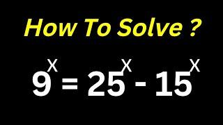 Math Olympiad Question | A Nice Equation | Best Trick!!!