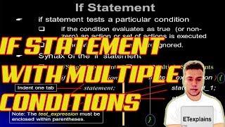 C Programming Tutorial - 17 -  if statement with multiple conditions