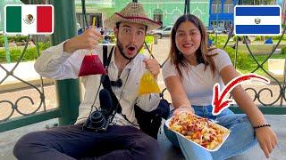 MEXICANO REACCIONA A COMIDA CALLEJERA EN SANTA ANA  @antonioaudaz | 4K | Celinaz El Salvador