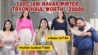 sarojini nagar haul | sarojini nagar winter try on haul | sarojini winter collection 2024