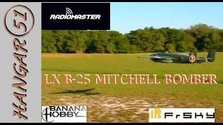 LX MODELS B-25 MITCHELL BOMBER 2000 MM 4S 8 CHANNEL WHEEL BRAKES, BOMB BAY DOORS, MAIDEN PLUS EXTRA