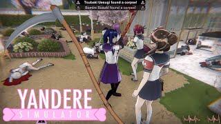 Killing Everyone with the Scythe, and WITHOUT stealth attacks! | Yandere Simulator Demo