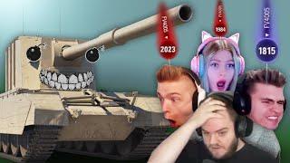 Streamers getting penetrated by FV4005 compilation #2