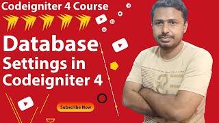 Setting database in Codeigniter 4 | Setup Codeigniter 4 database | Configure Database in ci4