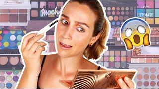 Challenge : je me maquille avec TOUTES mes palettes !!