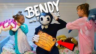 Bendy spoiled the pajama party! Dad has become like Bendy?! Bendy and the Ink Machine funny video