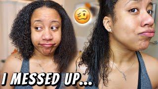 My hair... didn't revert | Straight to Curly Natural Hair Routine