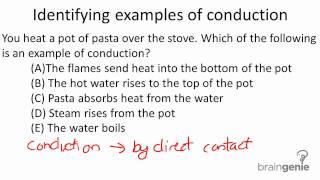 Physics 5.1.1.1 Identifying examples of conduction.