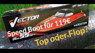 Modster Vector SR65 Speed Boot "Brushless" bis 55Kmh mit 3 S Lipo