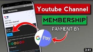 How to buy channel membership on youtube || Youtube join button payment problem 2022