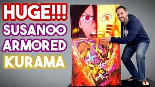 100,000 SUB SPECIAL!  Susanoo Armored Kurama I Hokage Naruto x Adult Sasuke Statue Unboxing!