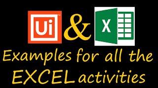 UiPath Video Tutorial for Excel Activities