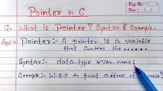 Pointer in C programming | pointer example in c | Learn Coding