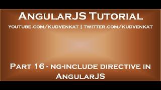 ng include directive in AngularJS