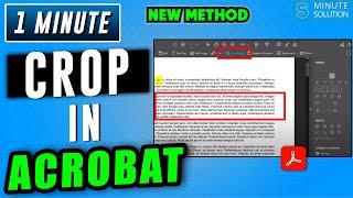 How to crop in adobe acrobat 2024 |  crop PDF pages