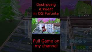 Destroying a sweat in Chapter 1 Fortnite #fortniteclips #fortnite #ogfortnite