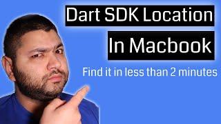 A Path to Dart SDK is Not Specified in MacBook