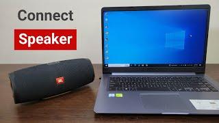 How to Connect a Bluetooth Speaker to Laptop