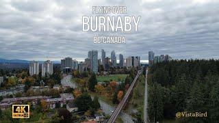 Flying over Burnaby, BC, Canada, 4K/60fps/HDR Video