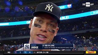 Aaron Judge after the win in Toronto